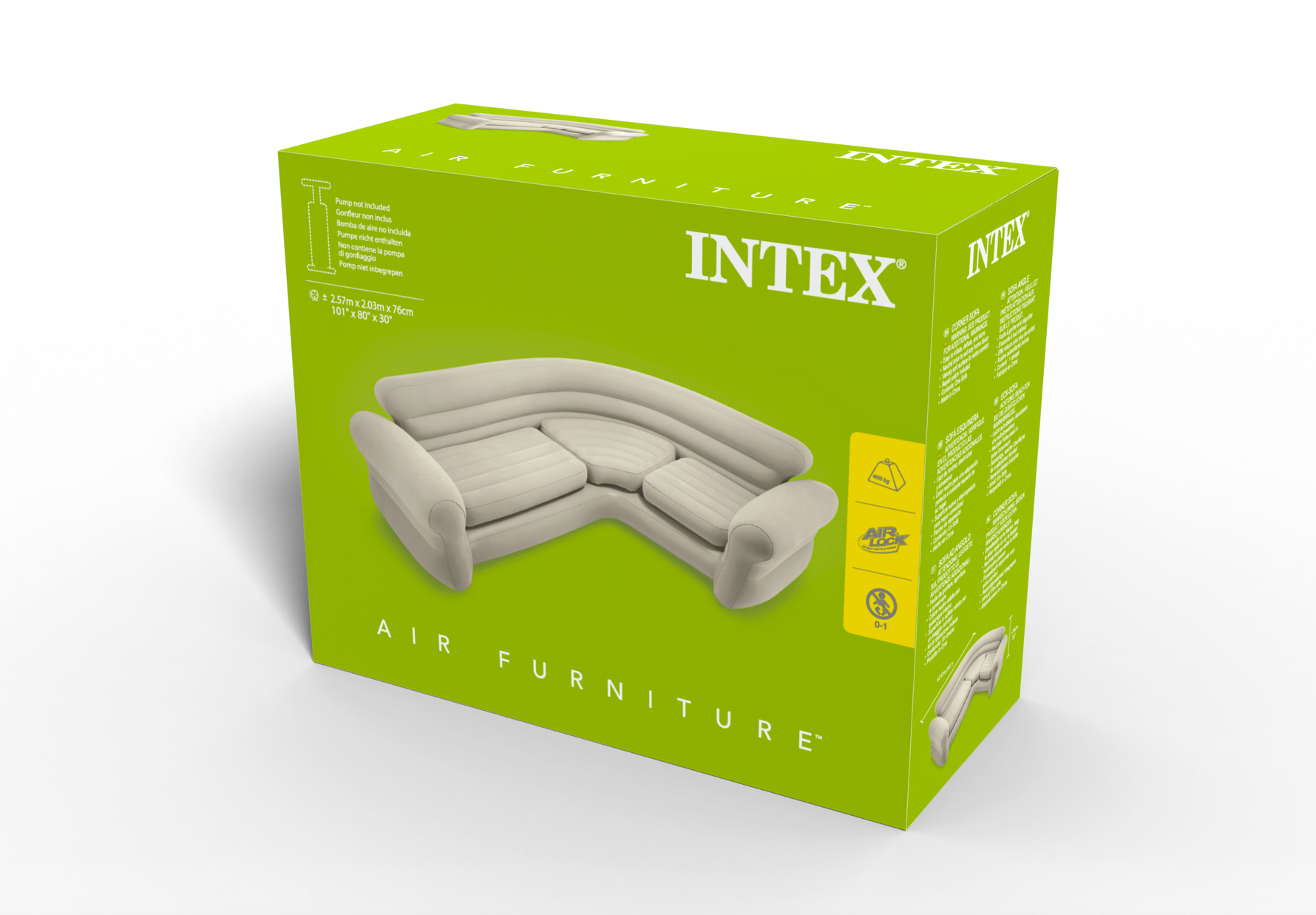 Intex Corner Sofa L - Shaped Inflatable Couch 68575 - 6941057402772 Toy Chest Australia