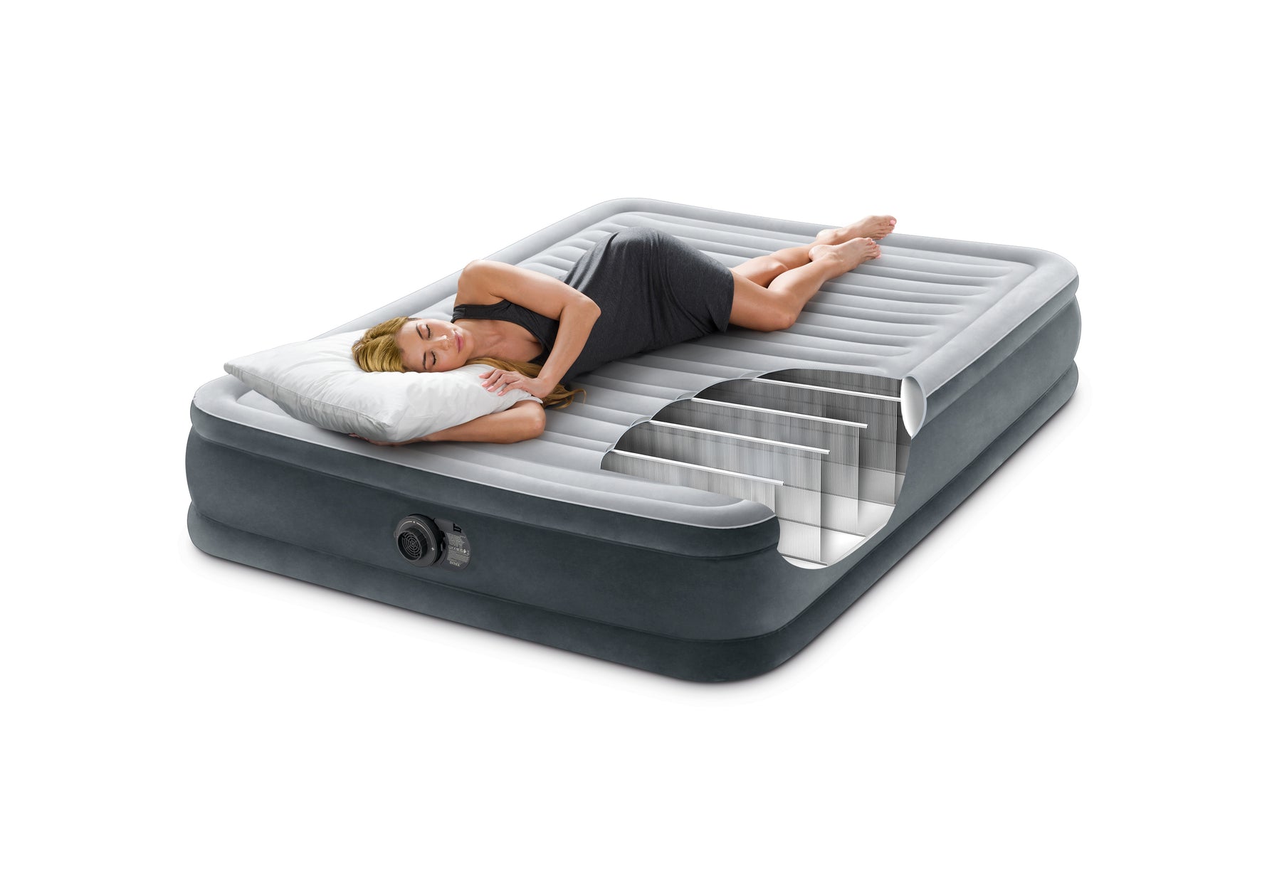 Intex Double (Full) Deluxe Airbed 33cm 67768 - 6941057423036 Toy Chest Australia