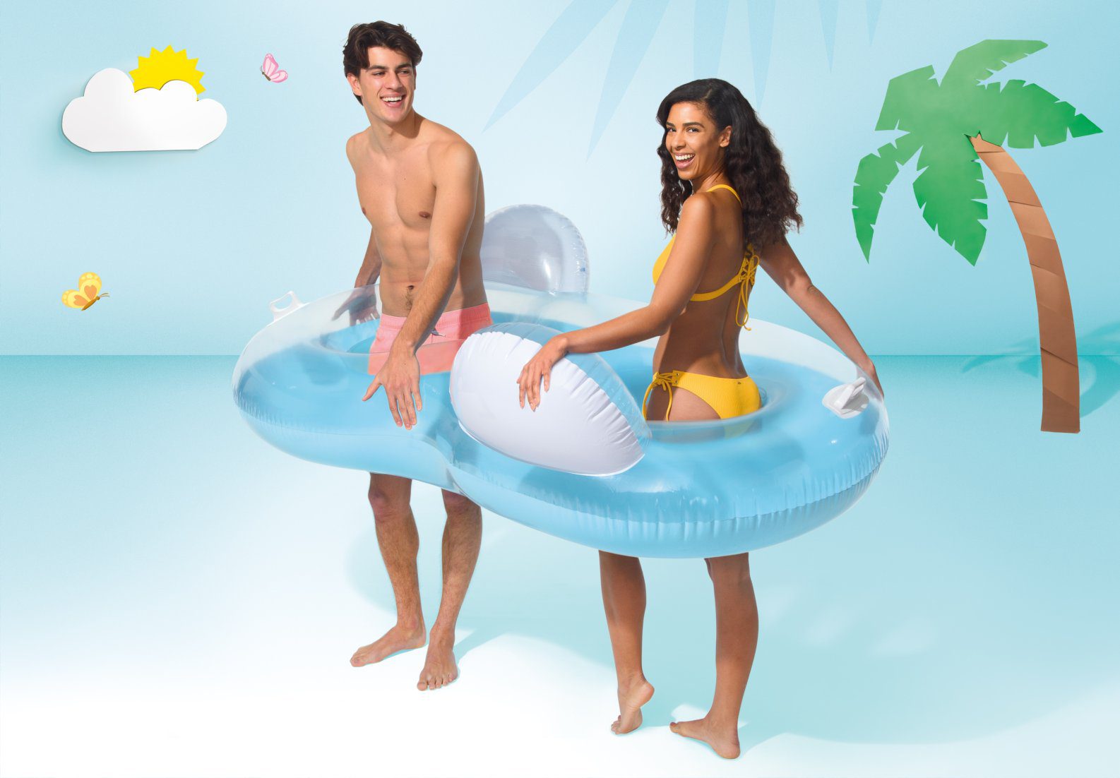 Intex Double Pillow Back Lounge 56800 - 6941057413037 Toy Chest Australia