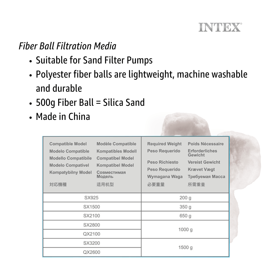 Intex Fiber Ball Filtration Replacement Ball 500g 29045 - 6941057426099 Toy Chest Australia 7