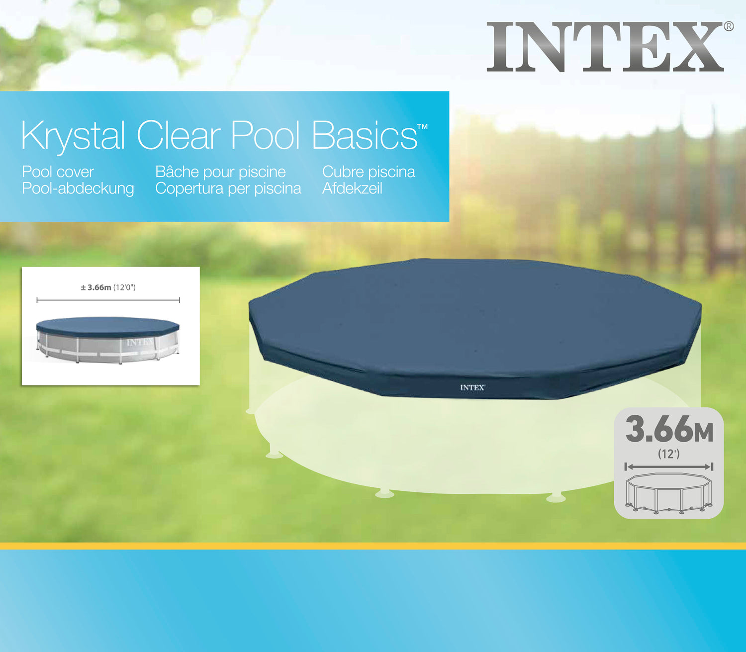 Intex Frame Pool Cover 366cm 28031 - 6941057420318 Toy Chest Australia