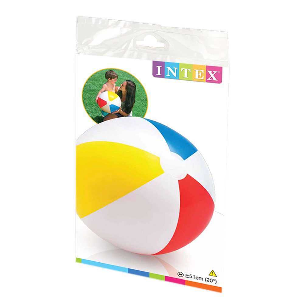 Intex Beach Ball 51cm Glossy Panel 59020 - 6941057450209 Toy Chest Australia