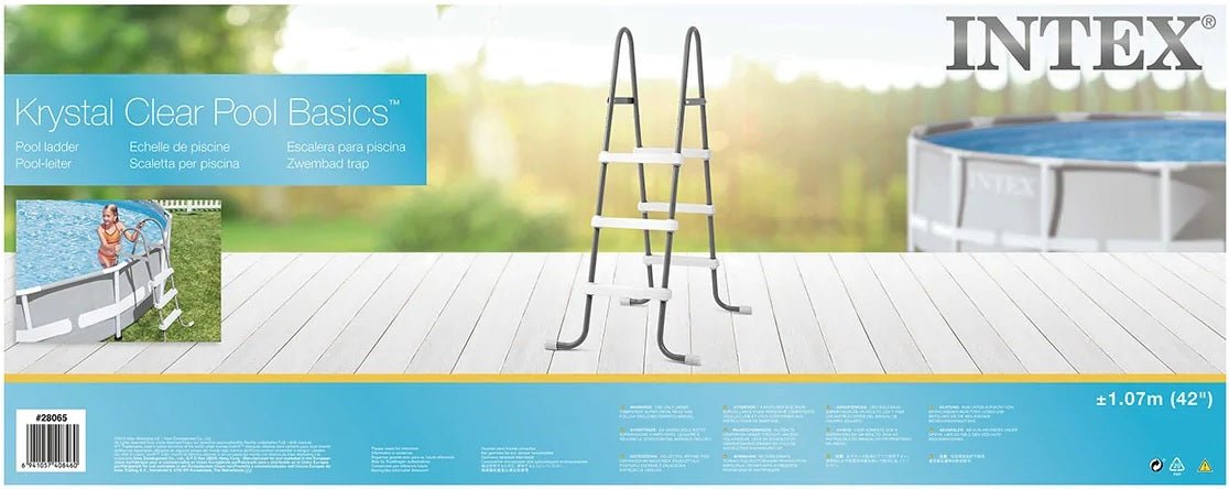 Intex Pool Ladder 42 Inch 107cm Above Ground Pools 28065 - 6941057408460 Toy Chest Australia