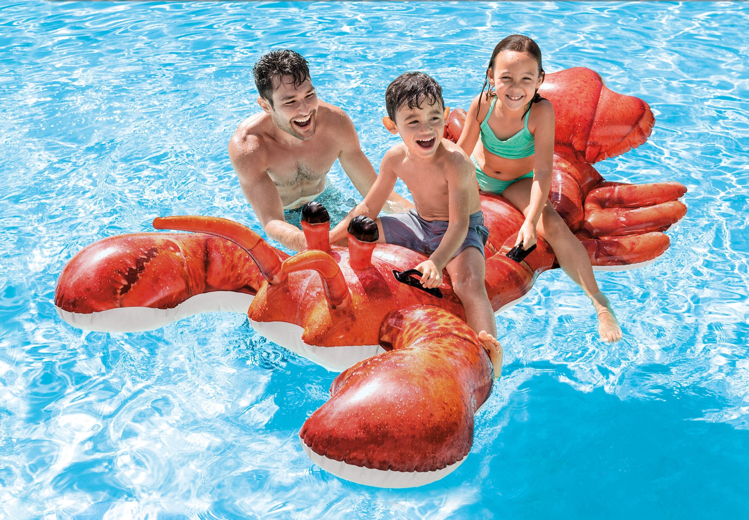 Intex Giant Lobster Ride On Pool Inflatable 57533 - 6941057455280 Toy Chest Australia