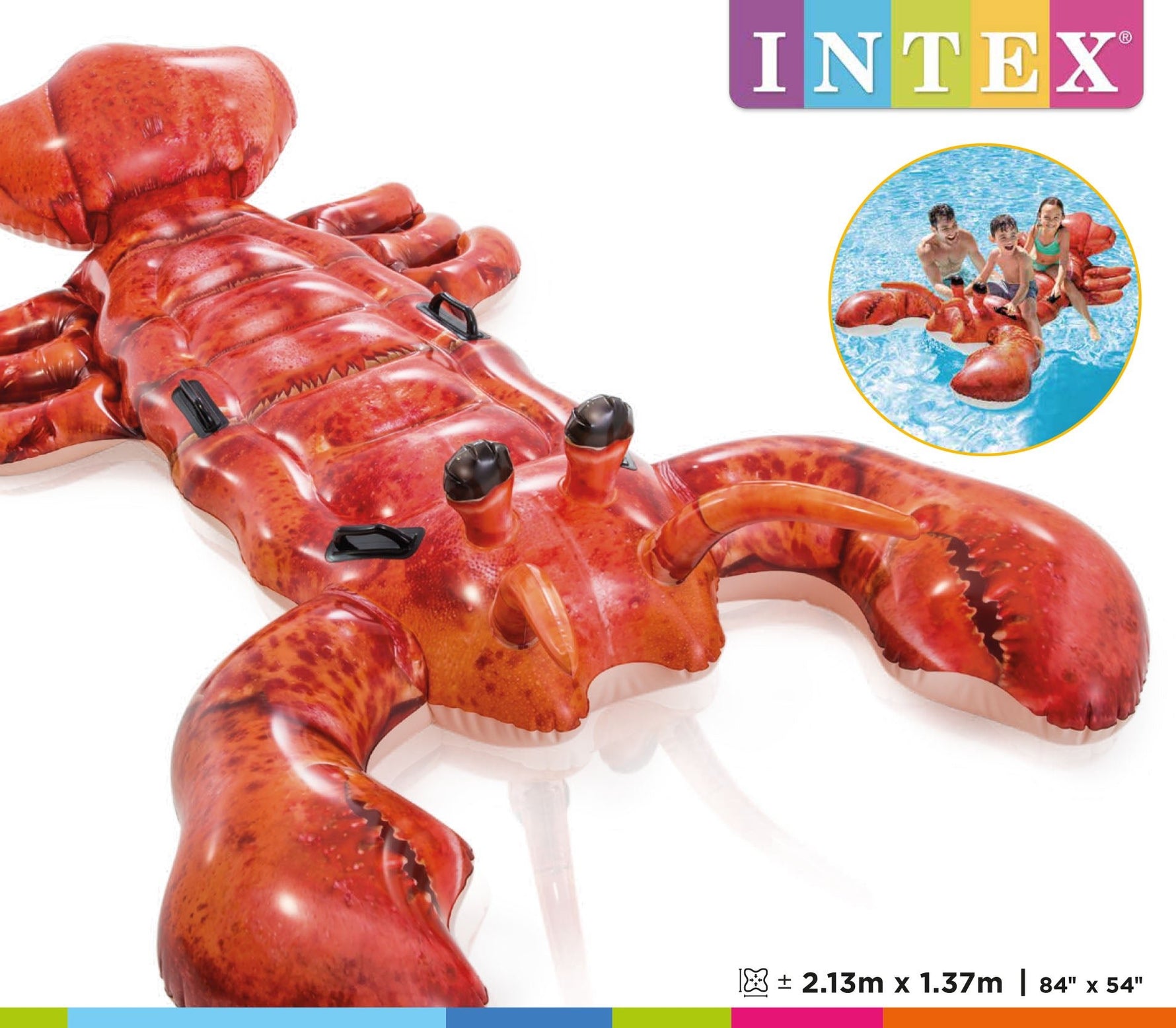 Intex Giant Lobster Ride On Pool Inflatable 57533 - 6941057455280 Toy Chest Australia