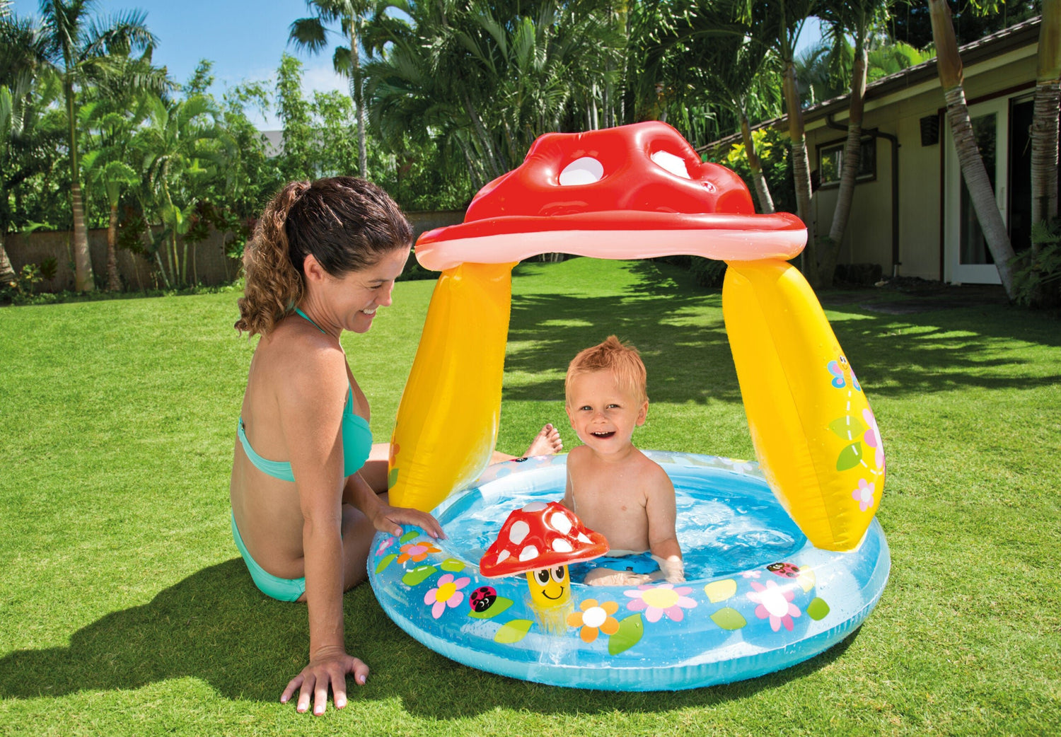 Intex Mushroom Inflatable Kiddie Pool 57114 - 6941057401058 Toy Chest Australia