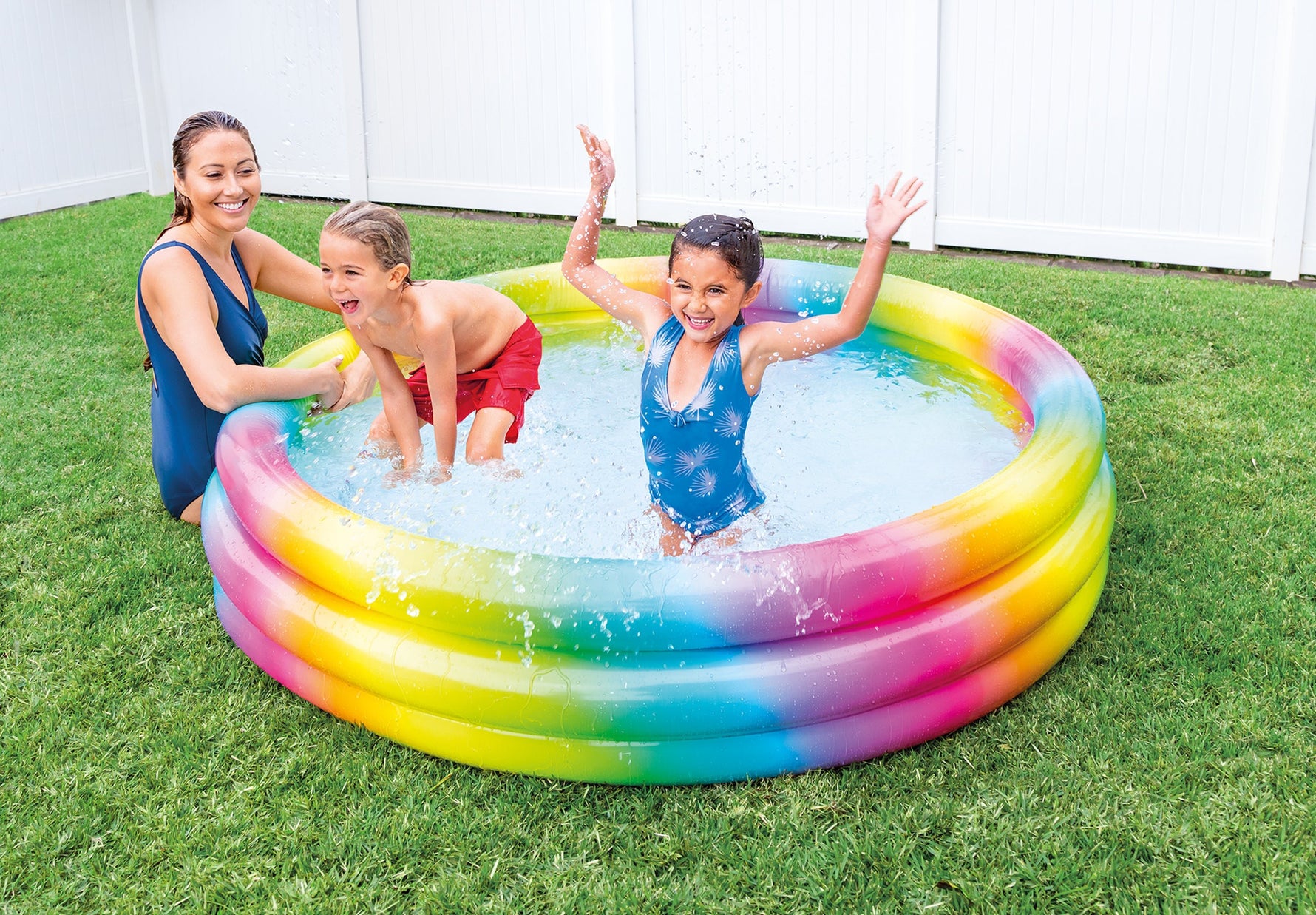 Intex RAINBOW OMBRE POOL 168cm 58449 - 6941057454498 Toy Chest Australia 2