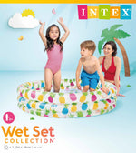 Intex 3 Ring Pineapple Splash Pool 59431 132cm - 6941057402390 Toy Chest Australia 4