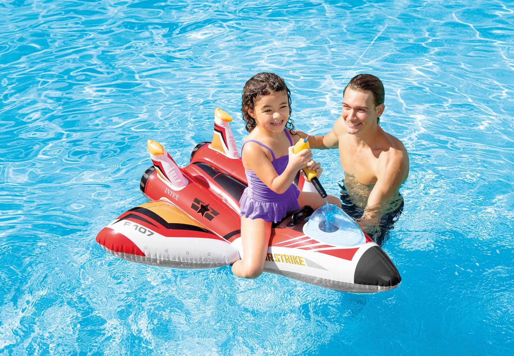 Intex Water Gun Plane Ride - On Pool Toy 57536 - 6941057420202 Toy Chest Australia 3