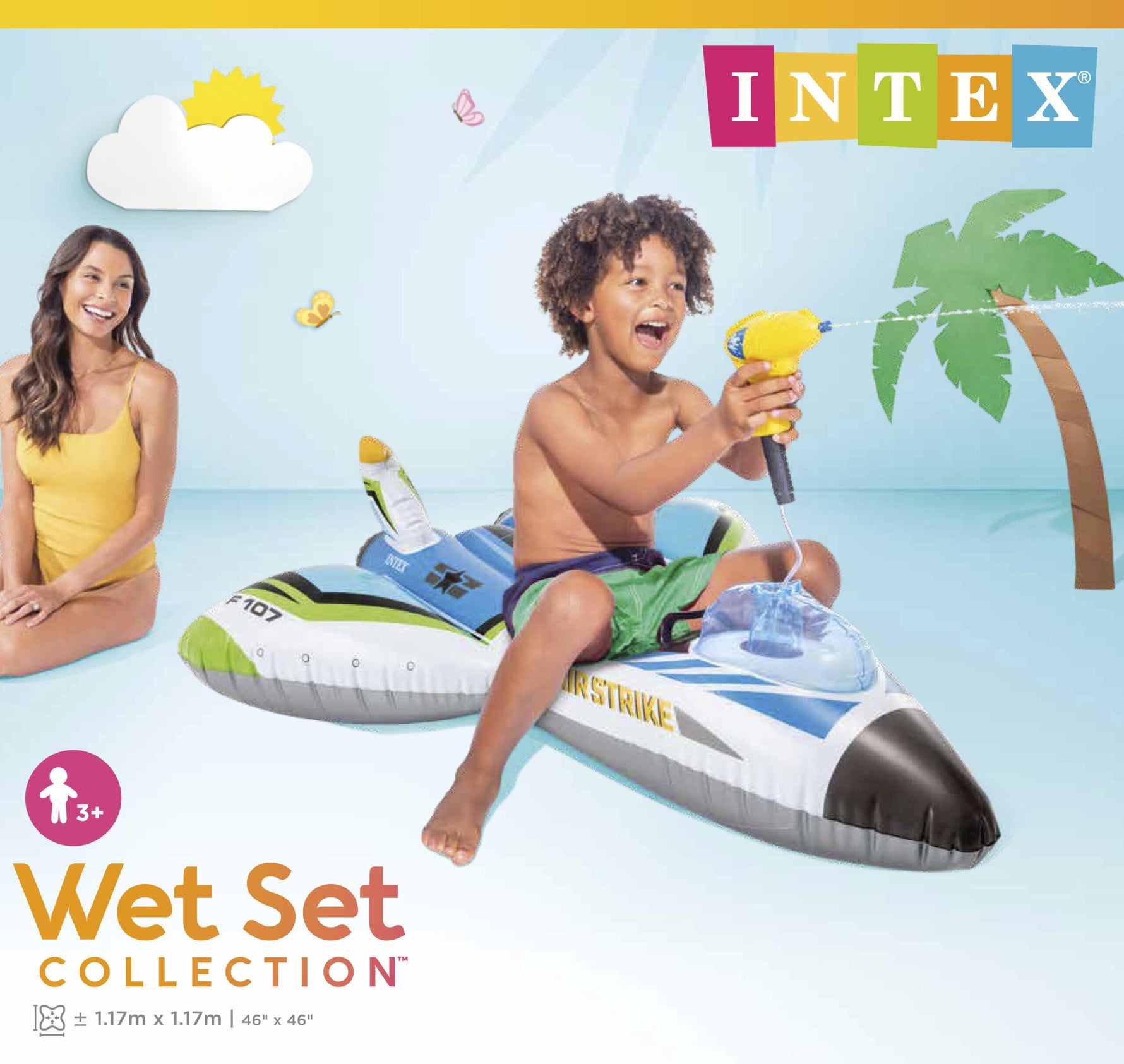 Intex Water Gun Plane Ride - On Pool Toy 57536 - 6941057420202 Toy Chest Australia 11