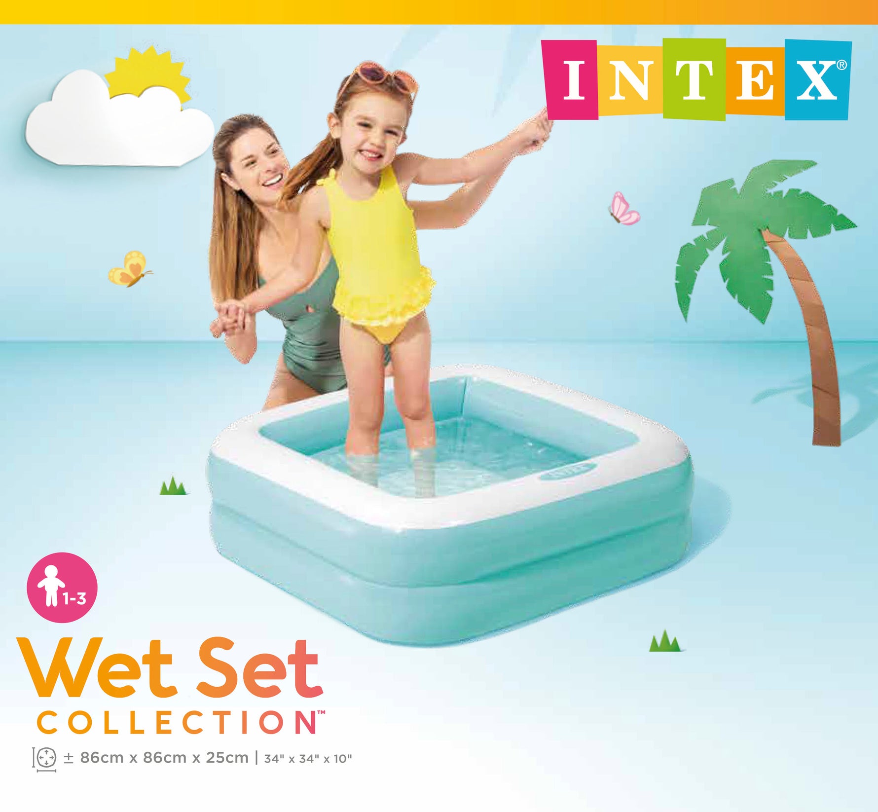 Intex Play Box Pool Pink 57100 - 6941057451008 Toy Chest Australia