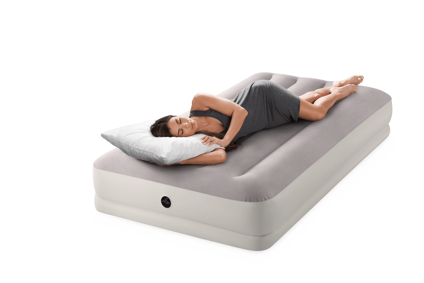 Intex Single (Twin) Dura - Beam Prestige Mid - Rise Airbed w/ USB150 Pump - 64177 - 6941057425955 Toy Chest Australia 4