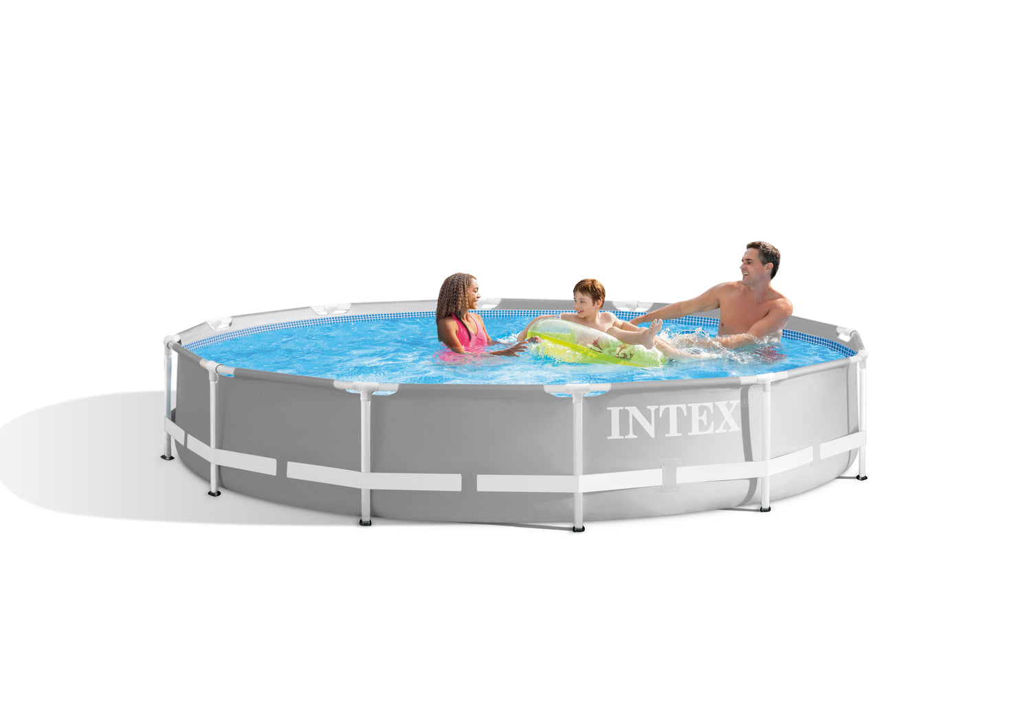 Intex PRISM 12' Metal Frame Above Ground Pool - 366cm x 76cm 26712 - 6941057414317 Toy Chest Australia