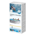 Intex PRISM 12' Metal Frame Above Ground Pool - 366cm x 76cm 26712 - 6941057414317 Toy Chest Australia