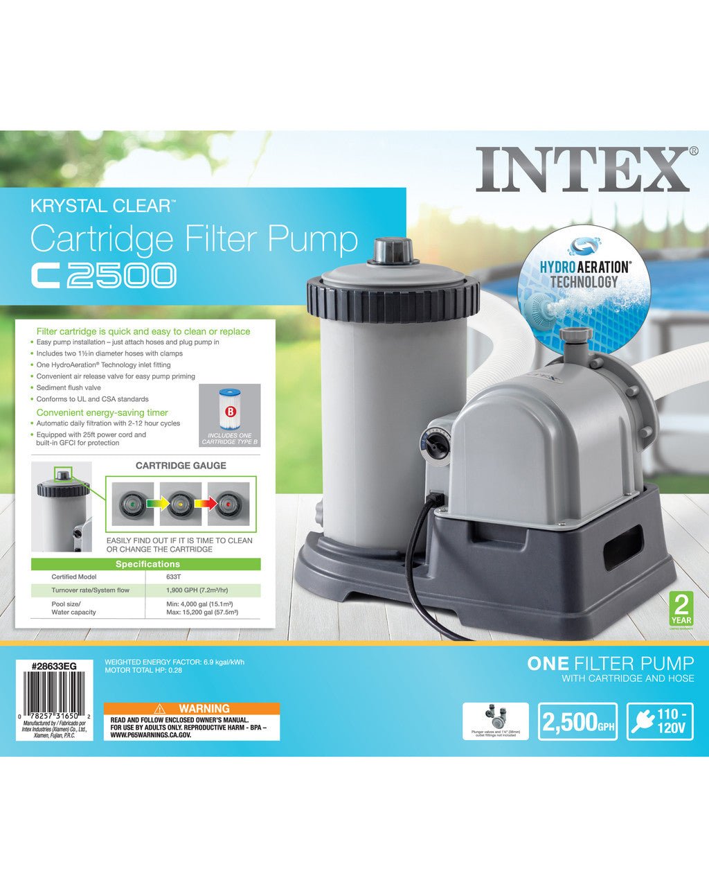 Intex Pool PUMP and FILTER 9463/h C2500 28634 - 6941057404196 Toy Chest Australia 2
