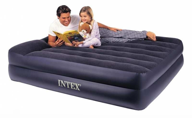 Intex Queen Pillow Rest Airbed with 240v pump 64124 - 6941057422862 Toy Chest Australia