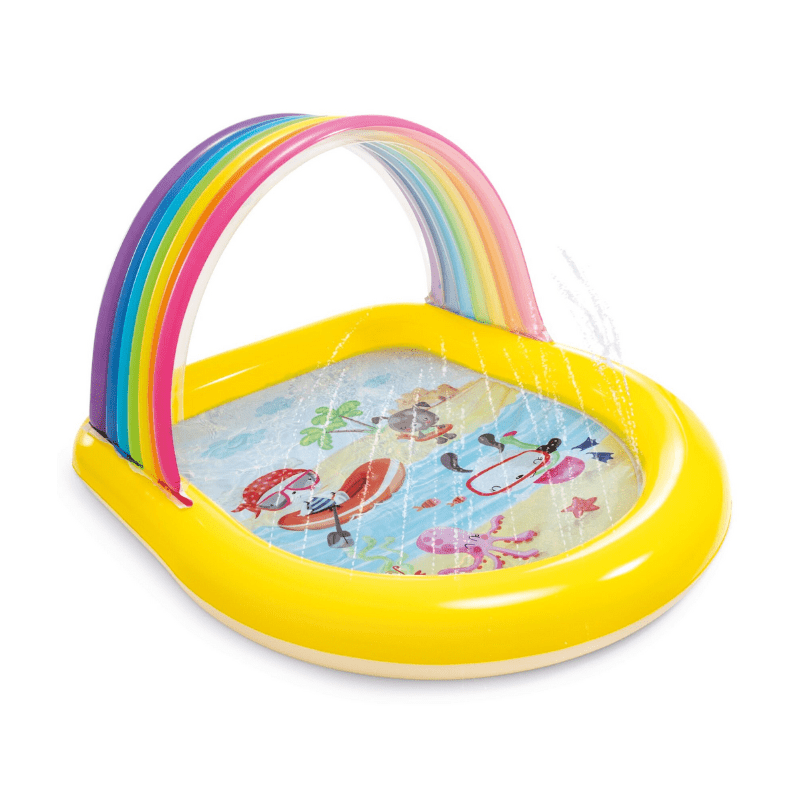 Intex Rainbow Arch Inflatable Spray Kiddie Pool 57156 - 6941057417219 Toy Chest Australia