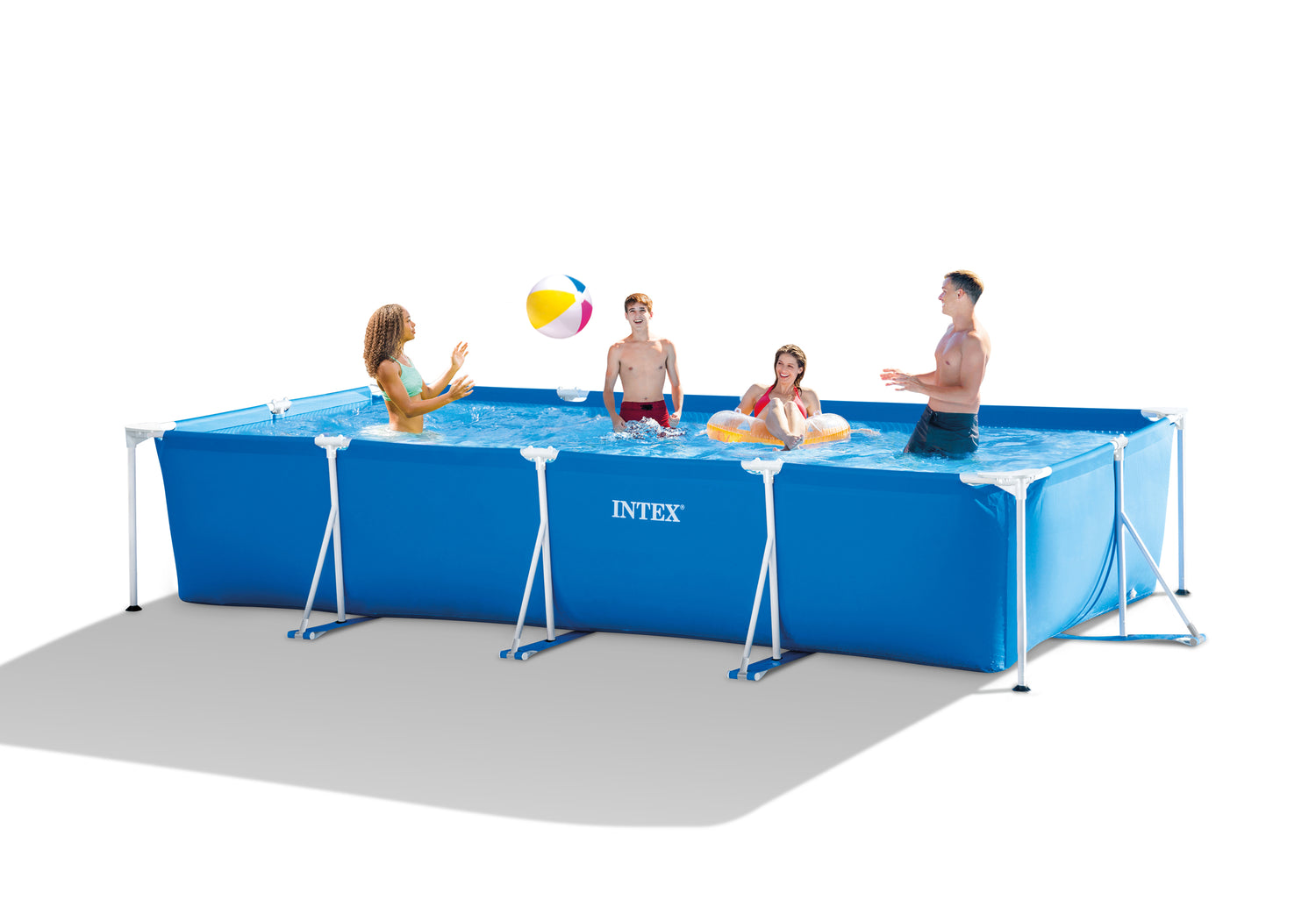 Intex Rectangular Frame Pool 4.5m X 2.2m X 0.84m with Filter/Pump 28274 - 6941057420622 Toy Chest Australia 1