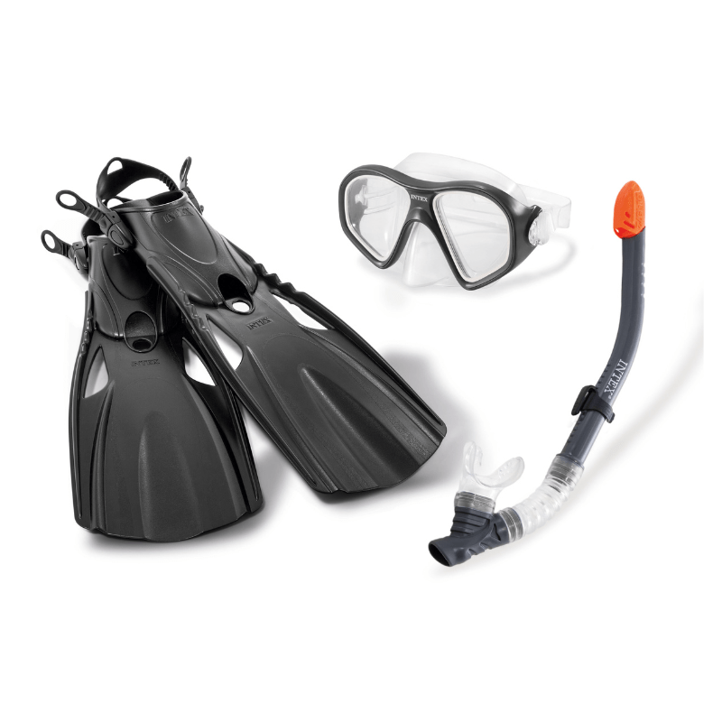 Intex Mask Snorkel and Fin Set Reef Rider Set 55657 - 6941057413204 Toy Chest Australia