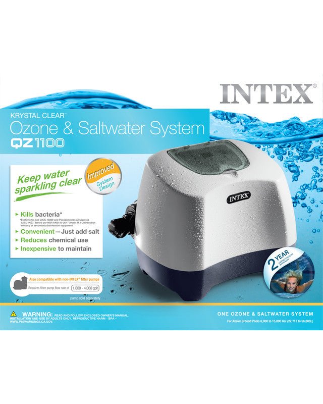 Krystal Clear Ozone and Saltwater Pool Chlorine System QZ1100 - 60,000 Litres 26666 - 6941057408316 Toy Chest Australia 5