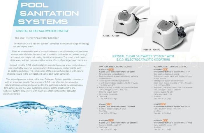 Intex Pool Salt Chlorinator for Above Ground Pool 12g/hour 26670 - 6941057408309 Toy Chest Australia