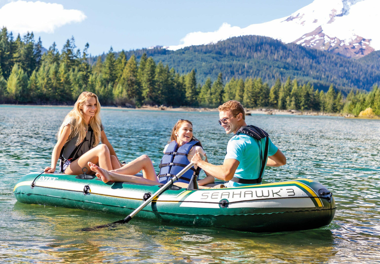 Intex Seahawk 3 Boat Set 68380 - 6941057403861 Toy Chest Australia