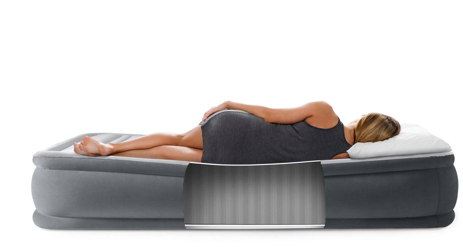 Intex Single (Twin) Deluxe Airbed 33cm 67766 - 6941057423029 Toy Chest Australia