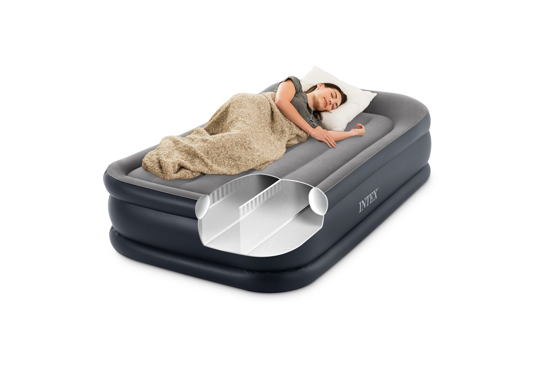 Intex Single (Twin) Plus Series Airbed 42cm 64132 - 6941057422879 Toy Chest Australia