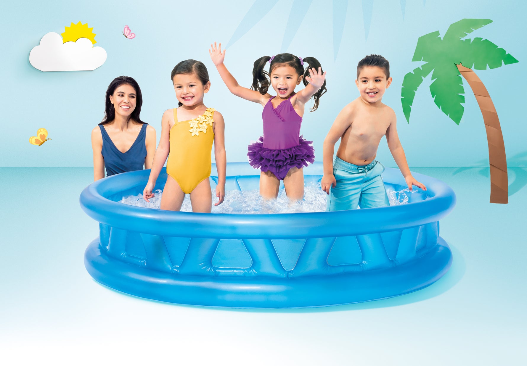Intex Soft Side Inflatable Pool 58431 - 6941057454313 Toy Chest Australia 3