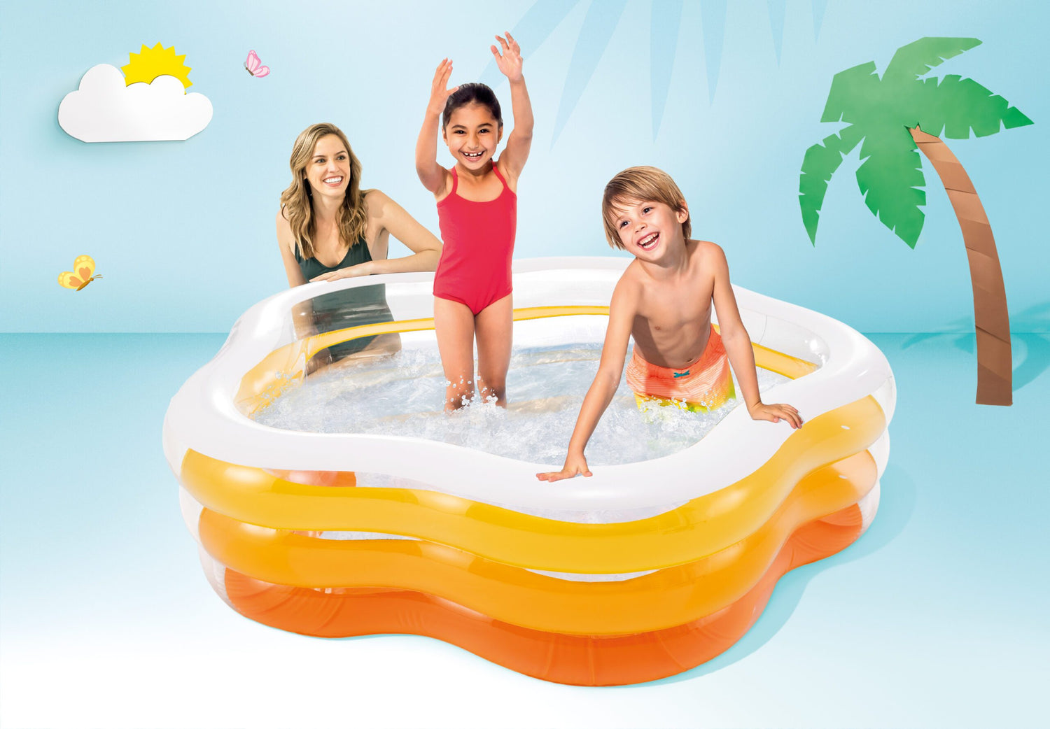 Intex Summer Colors Pool 185cm 56495 - 6941057454955 Toy Chest Australia 2