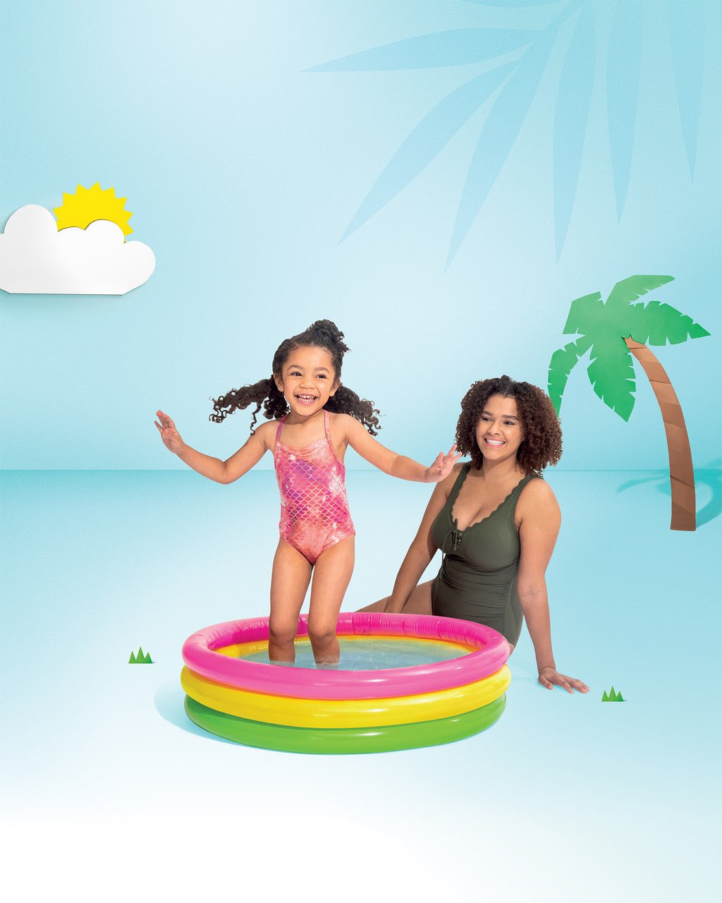 Intex Sunset Glow Kiddie Pool 86cm x 25cm - 58924 - 6941057459240 Toy Chest Australia 4