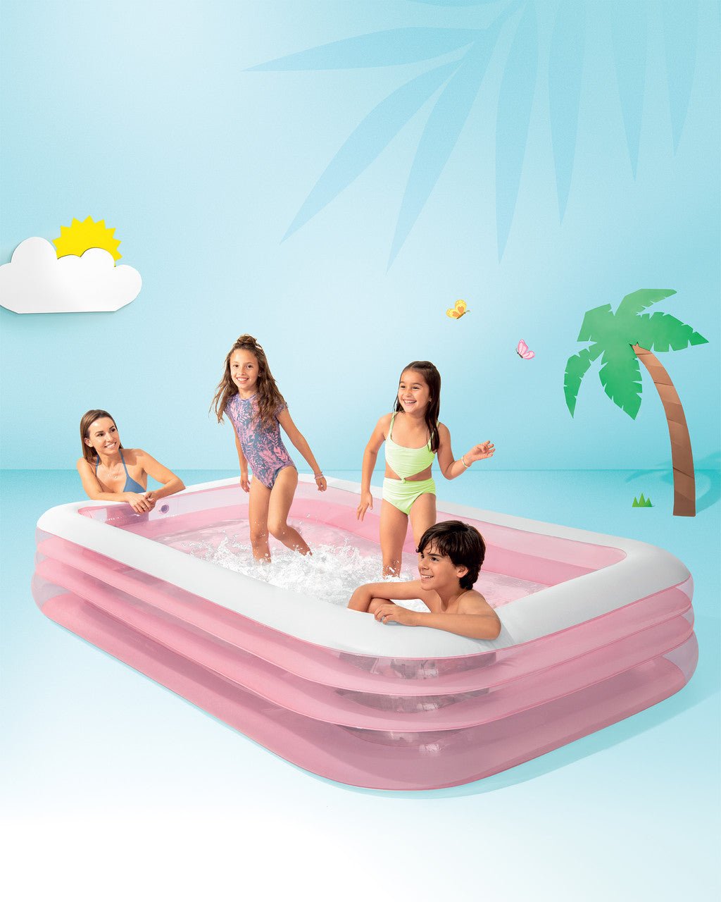 Intex Swim Center Family Inflatable Pool 58487 Pink - 6941057422718 Toy Chest Australia 2