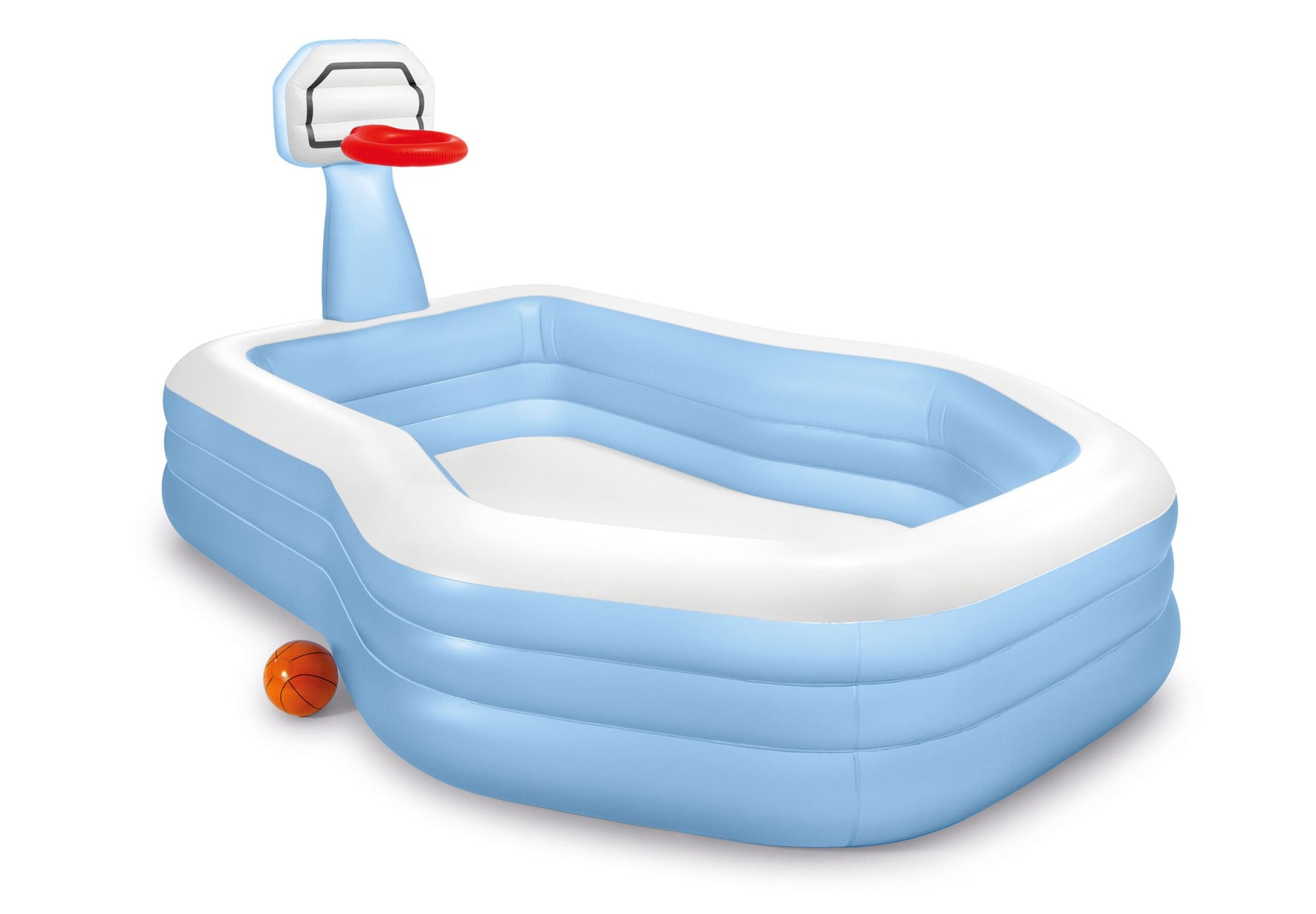 Intex Swim Center Shootin' Hoops Inflatable Pool 2.57m x 1.88m 57183 - 6941057417233 Toy Chest Australia 1
