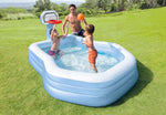 Intex Swim Center Shootin' Hoops Inflatable Pool 2.57m x 1.88m 57183 - 6941057417233 Toy Chest Australia 2