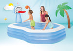 Intex Swim Center Shootin' Hoops Inflatable Pool 2.57m x 1.88m 57183 - 6941057417233 Toy Chest Australia 3