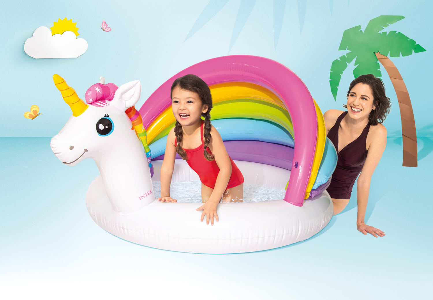 Intex Unicorn Baby Pool 57113 - 6941057420097 Toy Chest Australia 2