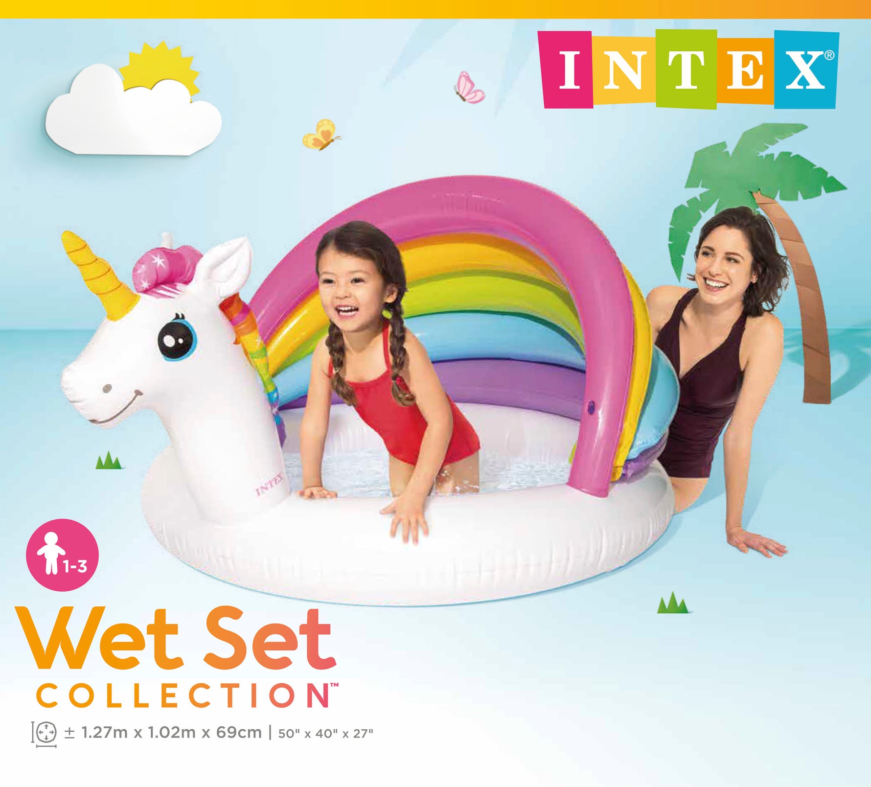 Intex Unicorn Baby Pool 57113 - 6941057420097 Toy Chest Australia 5