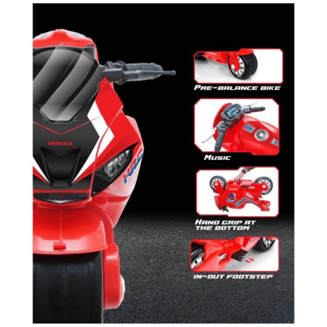 Honda Kick A Long Ride On Push Motorcycle 3+ SHP557_WHT - 8997235031393 Toy Chest Australia 2
