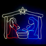 Samland LED NATIVITY SCENE CHRISTMAS MOTIF ROPE LIGHT DISPLAY