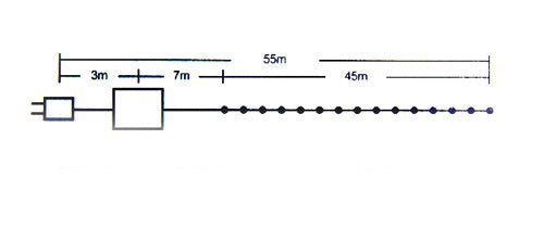 Samland 55M LED Christmas Fairy Light Clear String in Multi Color