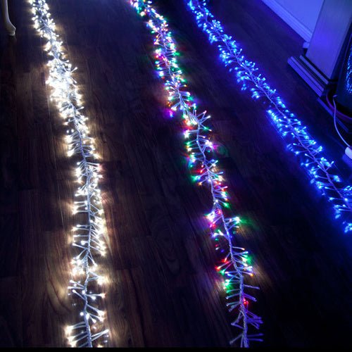 Samland LED Fairy Icicle Chaser Light with Firecracker Effect for Christmas Decoration