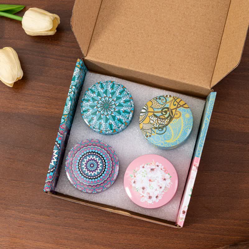 4 Pack Scented Candles Gifts for Women: Aromatherapy Candle Set, Soy Candles for Home Scented, Up to 120H Burning, Candle Gift Set for Bath Meditation Birthday, Diwali, Thanksgiving, Christmas Gifts