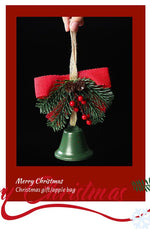 Christmas gift Christmas Bell Bow Pendant four pieces