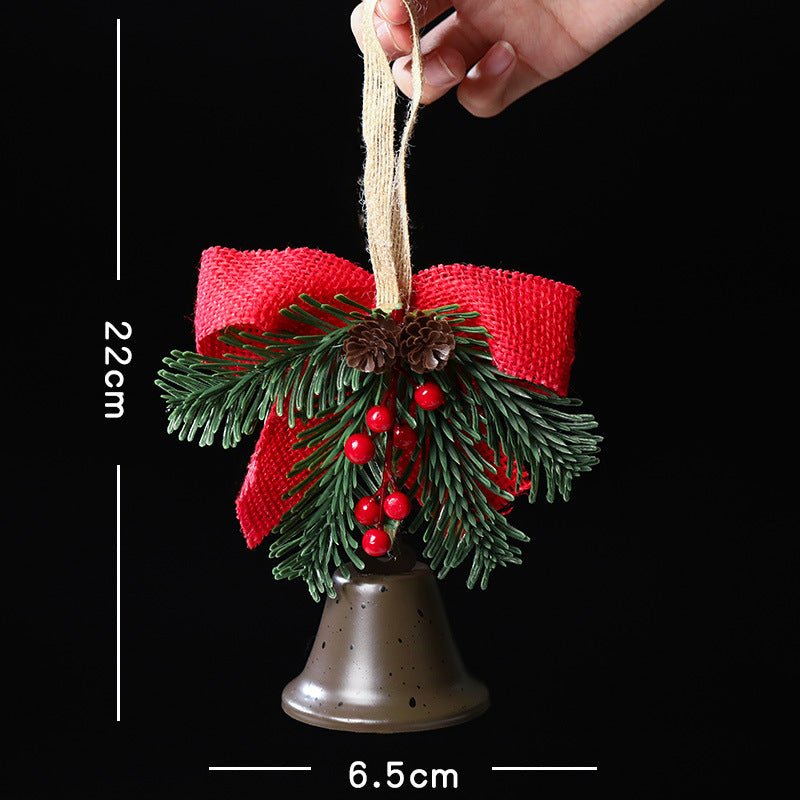 Christmas gift Christmas Bell Bow Pendant four pieces