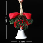 Christmas gift Christmas Bell Bow Pendant four pieces