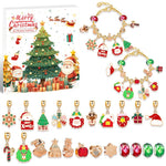 Christmas gift DIY Cartoon Snowman Bracelet Set with Crystal Beads