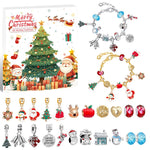 Christmas gift DIY Cartoon Snowman Bracelet Set with Crystal Beads
