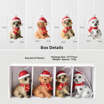 Christmas gift Christmas mini resin snow house Christmas tree pendant