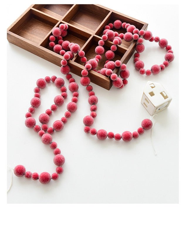 Christmas gift Christmas simulation red fruit skewer decoration string
