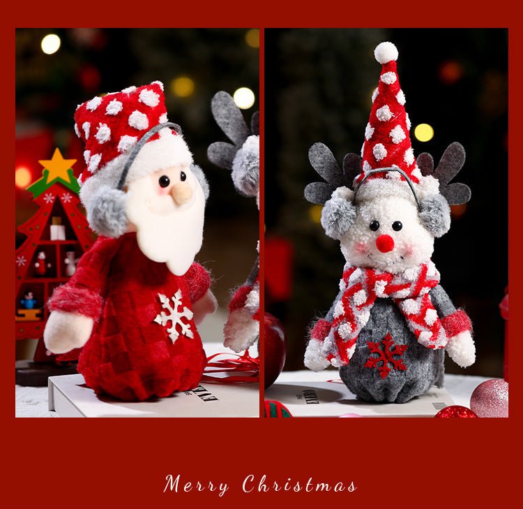 Christmas gift bag,Three - piece Apple Bag for Christmas Eve